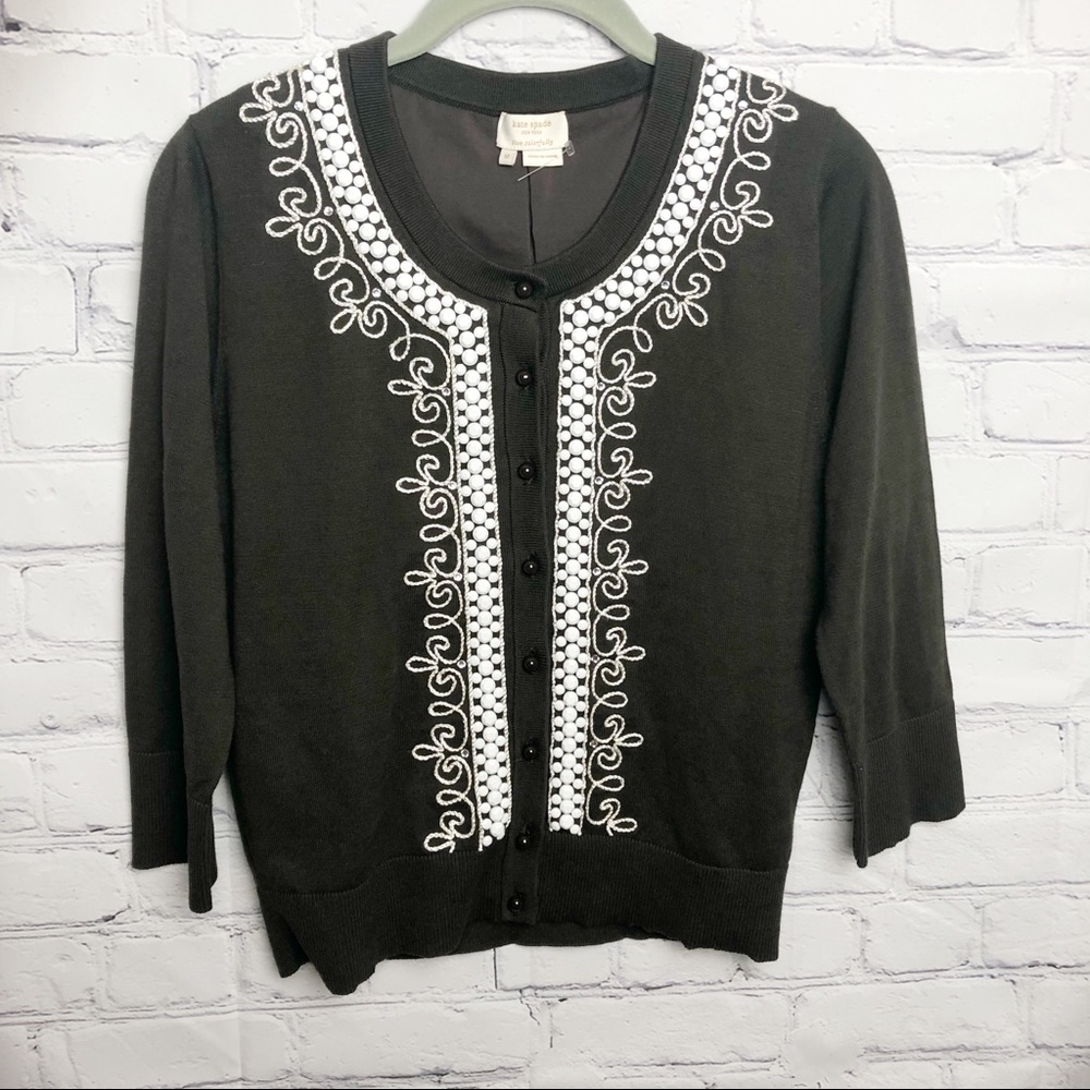 NWOT Kate Spade Kati Embellished Cardigan